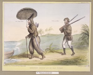 Robinson Crusoe és a pénteki embere, (HB Sketches No. 641) megjelent 1840. június 3-án.